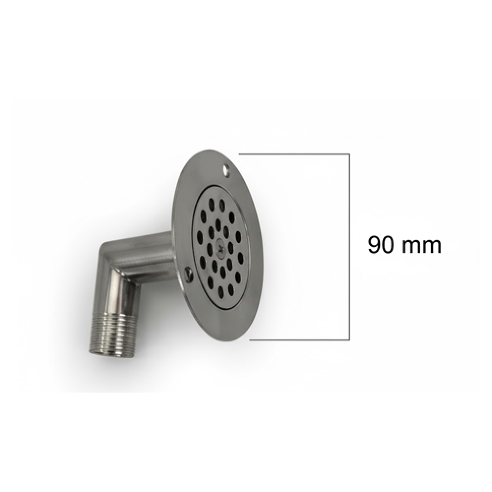 GÜVERTE TABAN SÜZGECİ DİRSEKLİ 32 MM