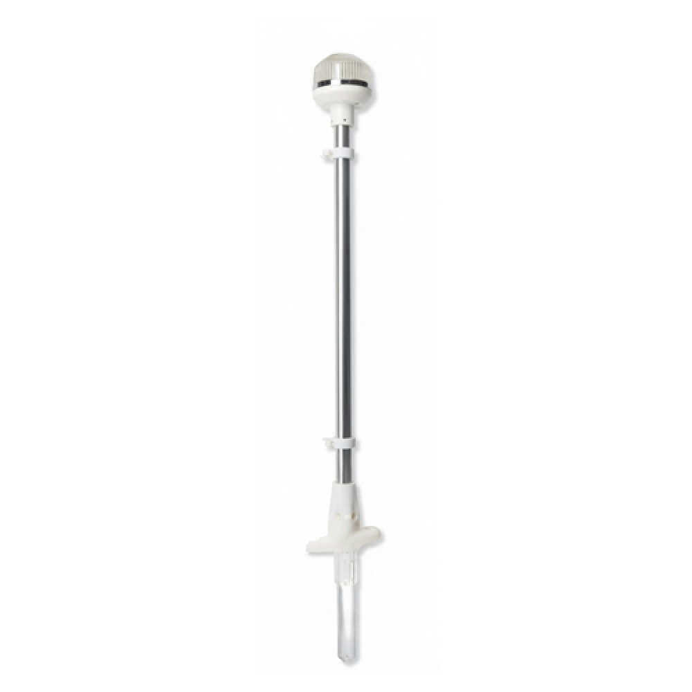 IŞIKLI BAYRAK DİREĞİ SOKETLİ AYARLI 12V BEYAZ 60CM