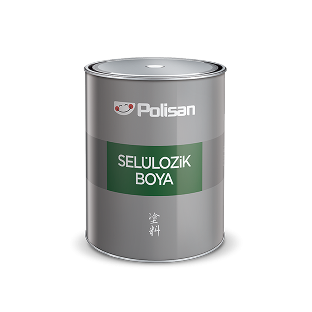 POLİSAN ENDÜSTRİYEL SELÜLOZİK BOYA PARLAK BEYAZ 0,75LT