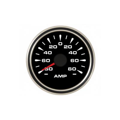AMPERMETRE GÖSTERGE SİYAH 12/24V