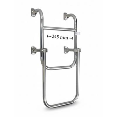 MERDİVEN 2+1 BASAMAKLI KROM